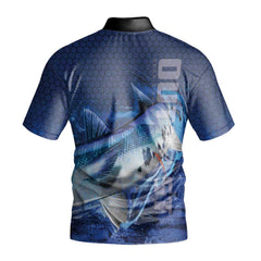 Baracuda Blue Short Sleeve Fishing Shirt