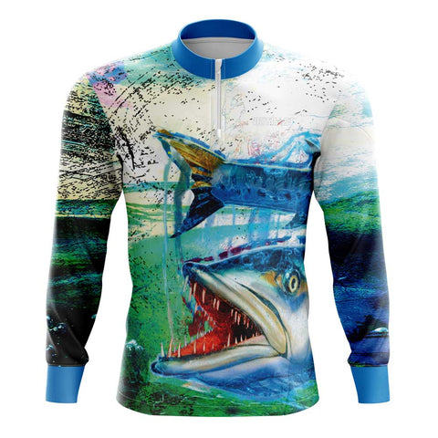 Baracuda Green Long Sleeve Fishing Shirt