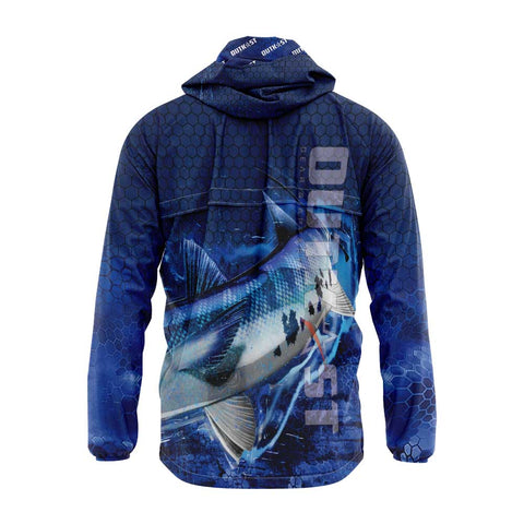 Baracuda Blue Fishing Waterproof Windbreaker, Drymac Jacket