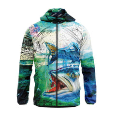 Baracuda Green Fishing Waterproof Windbreaker, Drymac Jacket