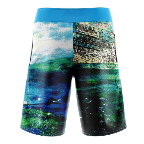 Baracuda Green Fishing Slim Fit BoardShorts