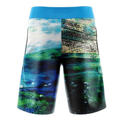 Baracuda Green Fishing Slim Fit BoardShorts