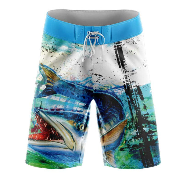 Baracuda Green Fishing Slim Fit BoardShorts