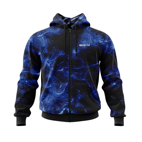 Blue Chameleon Camo Hoodie