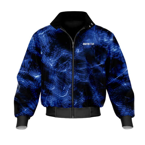 Blue Chameleon Camo Fishing Jacket