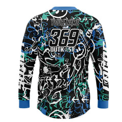 Blu Graffiti Long Sleeve MX Shirt