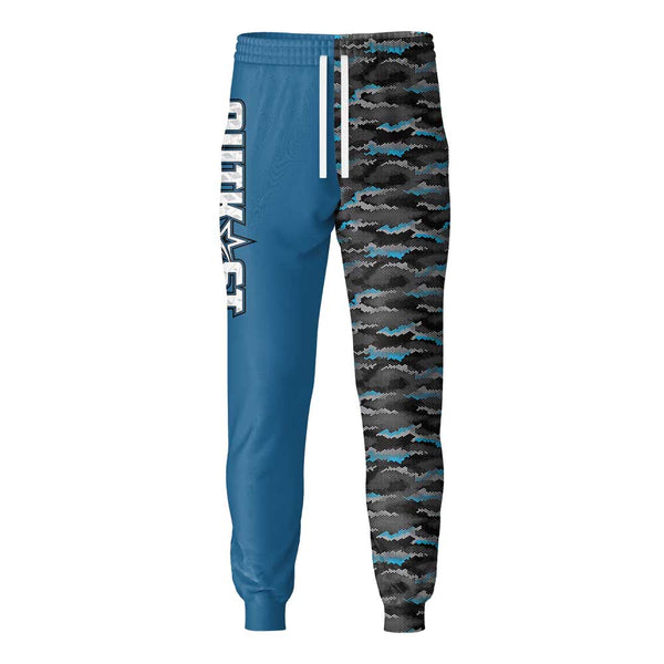 Blue Hex Camo Fishing Pants