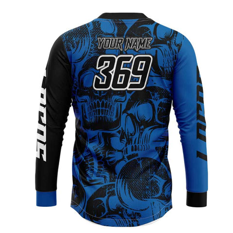 Skullz Blue MX Shirt