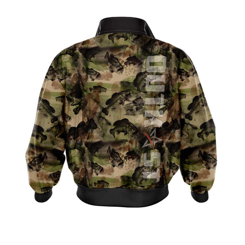 Brown Bass Camo Fishing Jacket