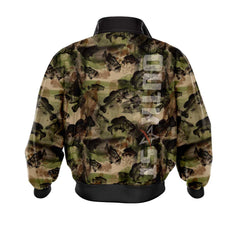 Brown Bass Camo Fishing Jacket