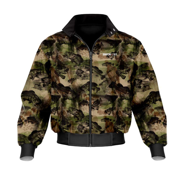 Brown Bass Camo Fishing Jacket