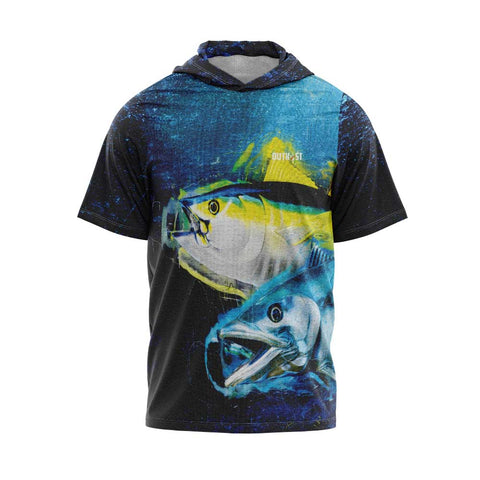 Gamefish Double Strike SS Hooded Fishing Shirt