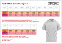 Bass Fishing Hooded Shirt Short Sleeve