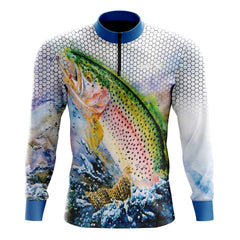 Rainbow Trout Jumping Fishing Shirt