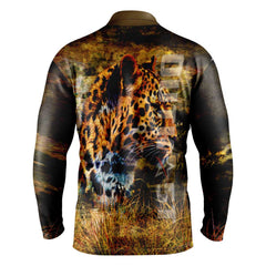 Leopard Grunge Long Sleeve Shirt