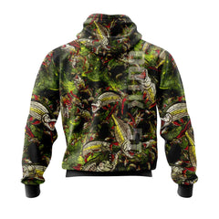 Lime TigerFish Camo Hoodie