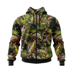 Lime TigerFish Camo Hoodie