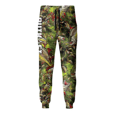 Lime TigerFish Camo Fishing Pants