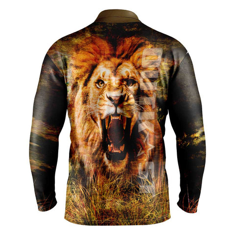 Lion Grunge Long Sleeve Shirt