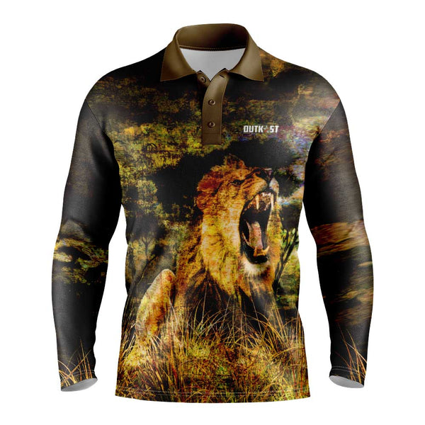 Lion Grunge Long Sleeve Shirt