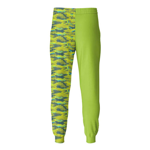 Lime Pixel Camo Fishing Pants