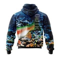 Rainbow Trout Fishing Hoodie