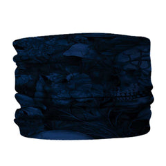 Blue Floral Skull MX Bandana