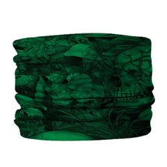 Green Floral Skull MX Bandana