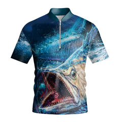 Stormy Sea Cuta Short Sleeve Fishing Shirt