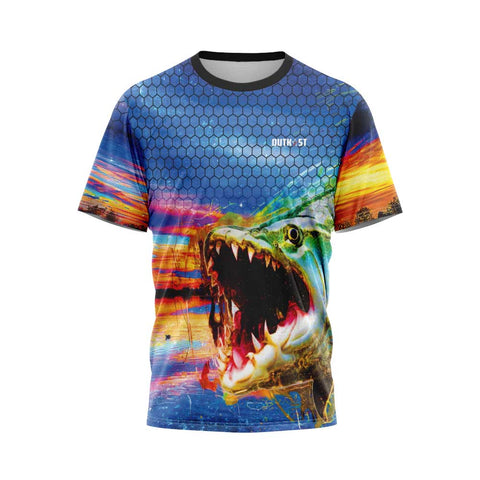 TigerFish Blue Fishing TShirt