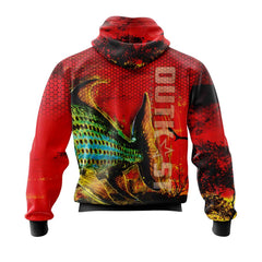 TigerFish Red Fishing Hoodie