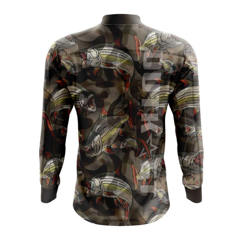 TigerFish Camo Long Sleeve Fishing Shirt