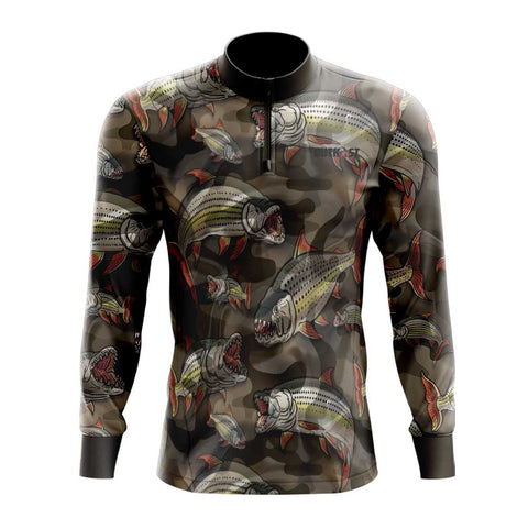 TigerFish Camo Long Sleeve Fishing Shirt