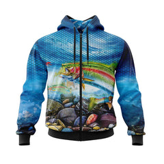 Underwater Trout Hoodie