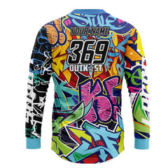 Graffiti Wall Long Sleeve MX Shirt