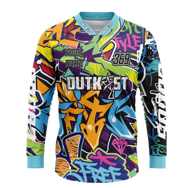 Graffiti Wall Long Sleeve MX Shirt