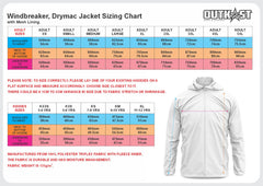 Blue Grunge Rainbow Trout Waterproof Windbreaker, Drymac Jacket