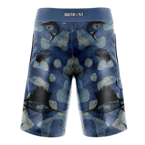 Big5 Blue Camo Slim Fit BoardShorts