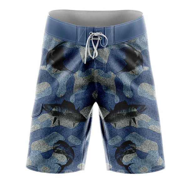 Big5 Blue Camo Slim Fit BoardShorts