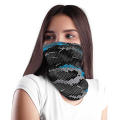 Blue Hex Camo Bandana