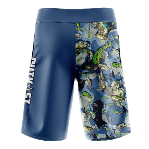 Blue PelagicCamo Slimfit BoardShorts