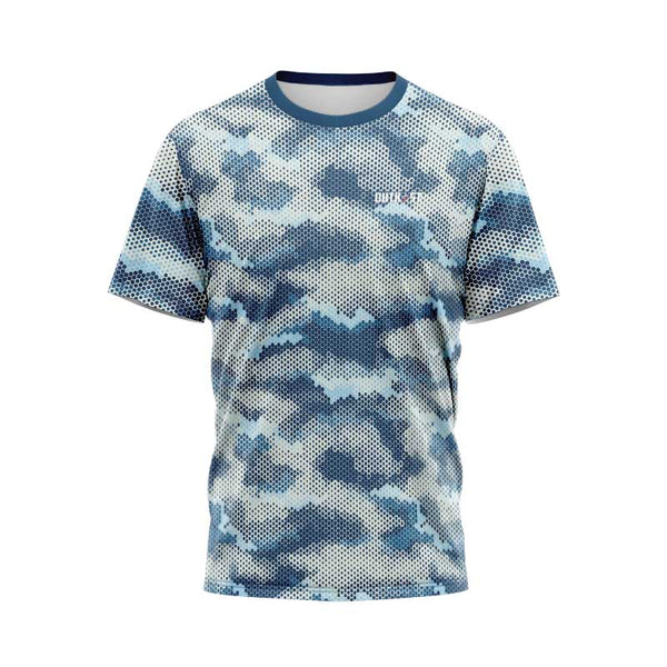 Blue Pixel Camo Fishing TShirt