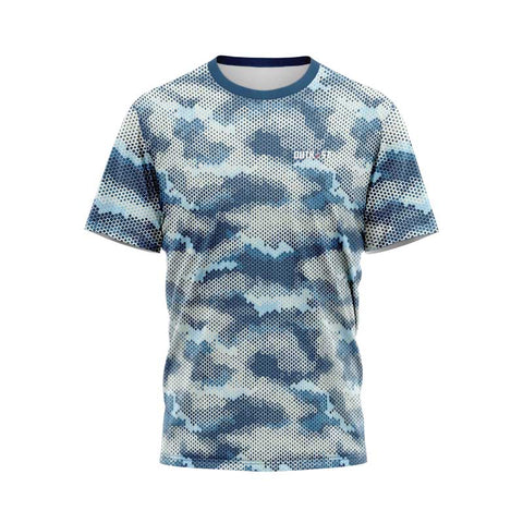 Blue Pixel Camo Fishing TShirt