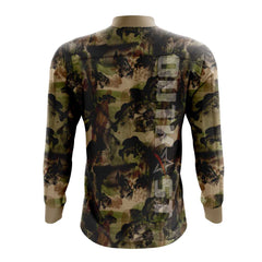 Brown Bass Camo Fishing Shirt