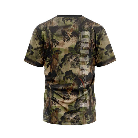 Brown Bass Camo Fishing Tshirt