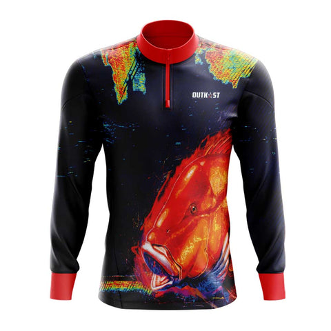 Red Emperor Snapper Fishing Shirt