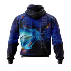 GT Blue Fishing Hoodie