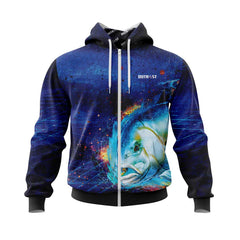 GT Blue Fishing Hoodie