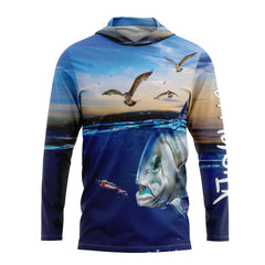 Giant Travelly Hooded Fishing Shirt