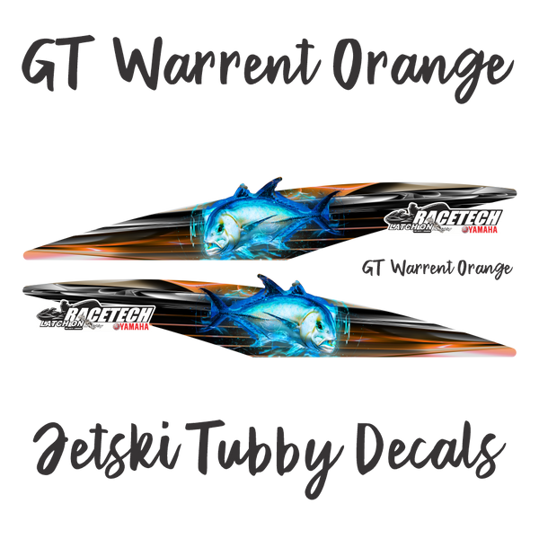 GT Warrent Orange Tubby Decal